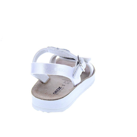 Sandalias Geox zapatos Niña modelo Costarei Plata 