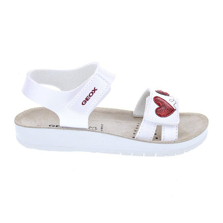 Sandalias Geox zapatos Niña modelo Costarei Blanco 