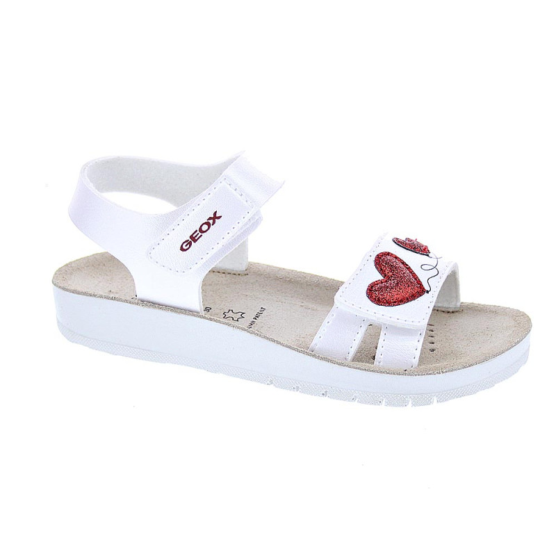 Sandalias Geox zapatos Niña modelo Costarei Blanco 