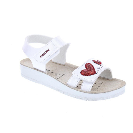 Sandalias Geox zapatos Niña modelo Costarei Blanco 
