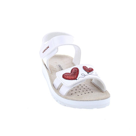 Sandalias Geox zapatos Niña modelo Costarei Blanco 