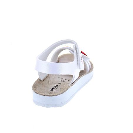 Sandalias Geox zapatos Niña modelo Costarei Blanco 