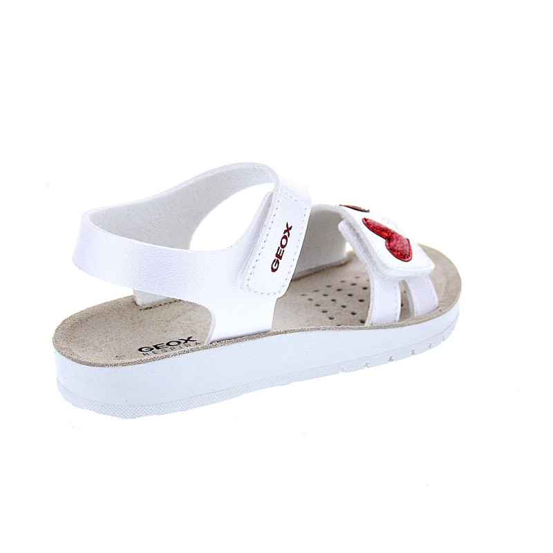 Sandalias Geox zapatos Niña modelo Costarei Blanco 