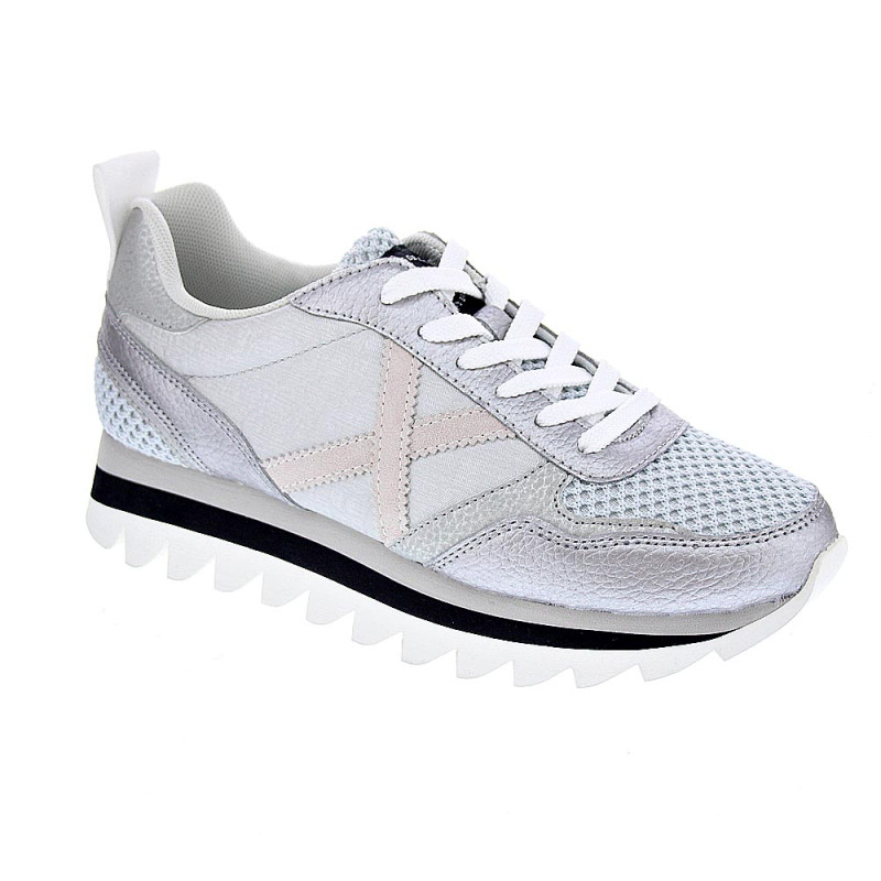 Zapatillas Munich zapatos Mujer modelo Ripple Plata 