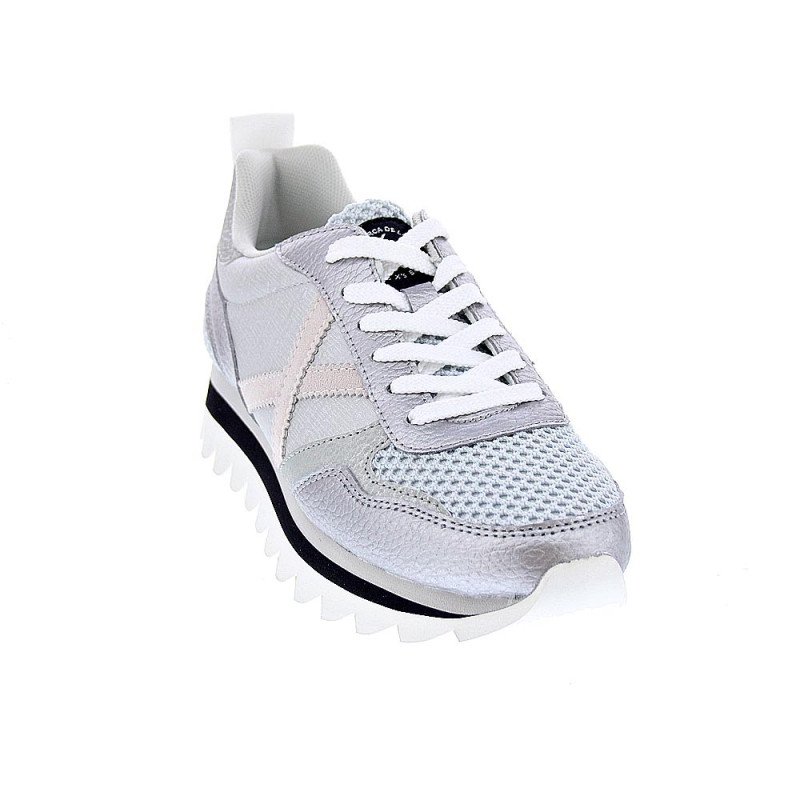 Zapatillas Munich zapatos Mujer modelo Ripple Plata 