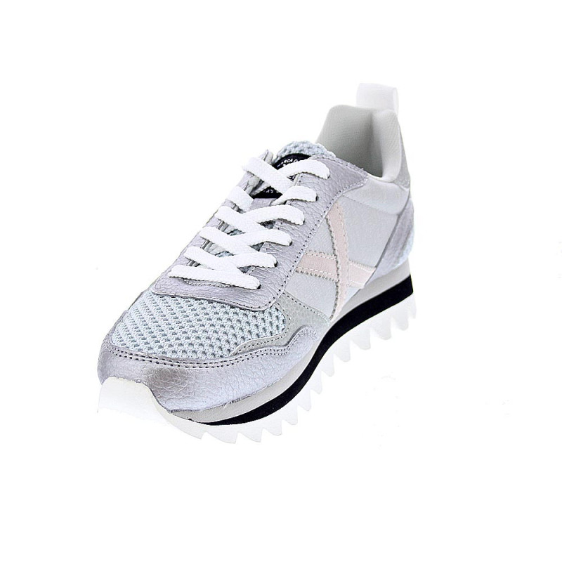 Zapatillas Munich zapatos Mujer modelo Ripple Plata 