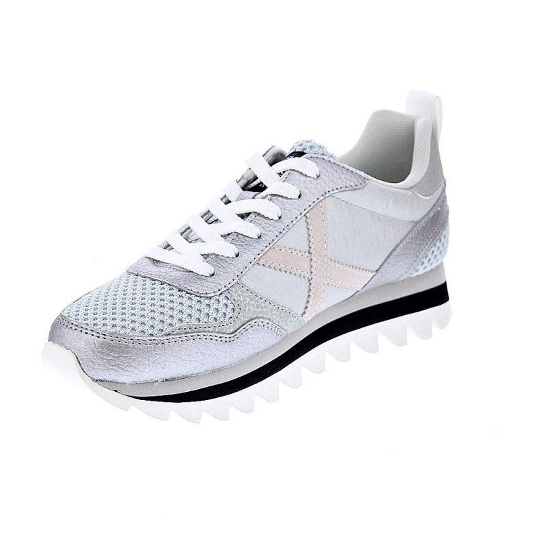 Zapatillas Munich zapatos Mujer modelo Ripple Plata 