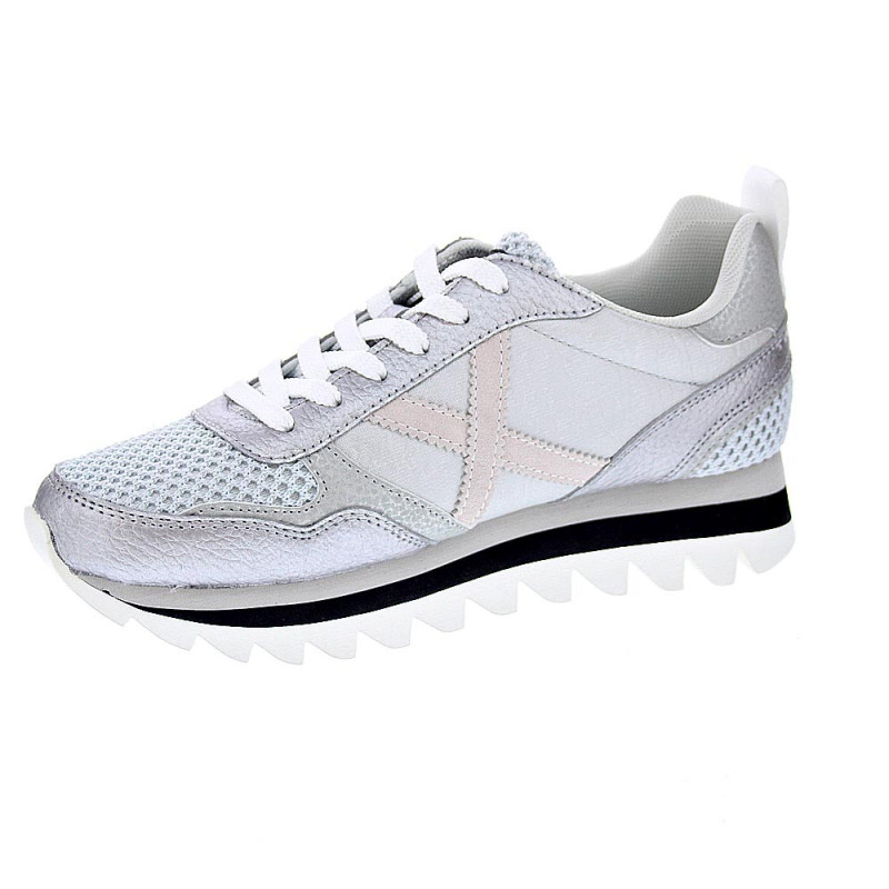 Zapatillas Munich zapatos Mujer modelo Ripple Plata 