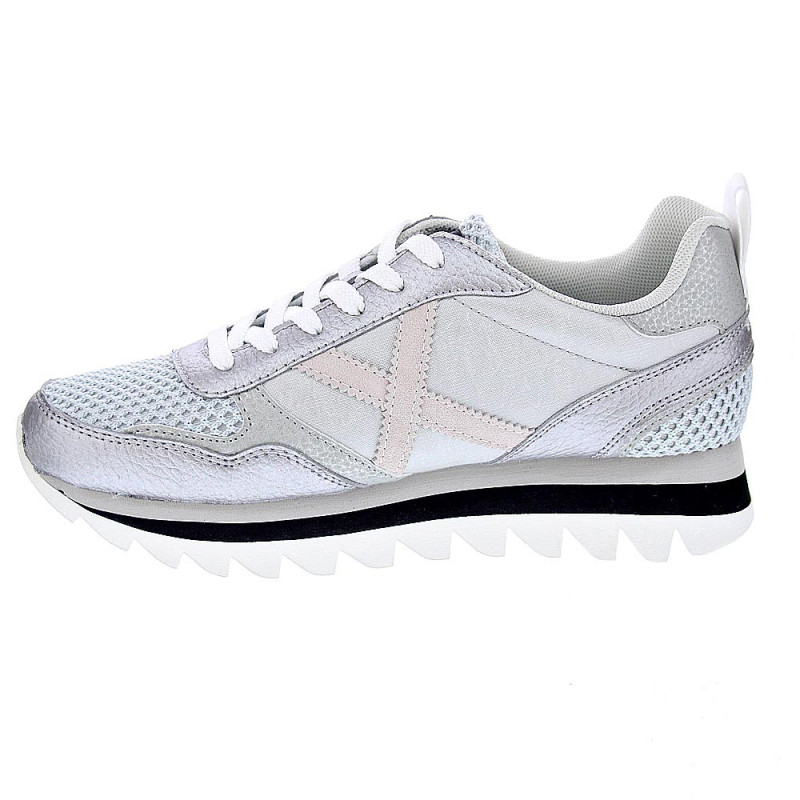 Zapatillas Munich zapatos Mujer modelo Ripple Plata 