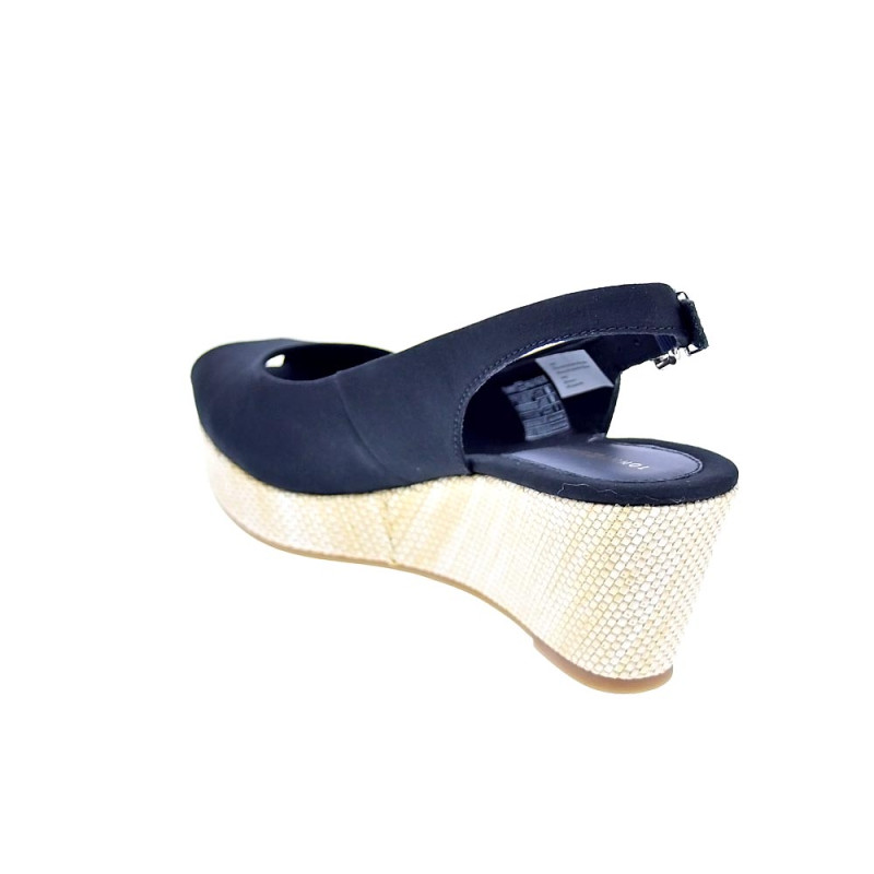 Sandalias Tommy Hilfiger zapatos Mujer modelo Iconic Elba Sling Negro 