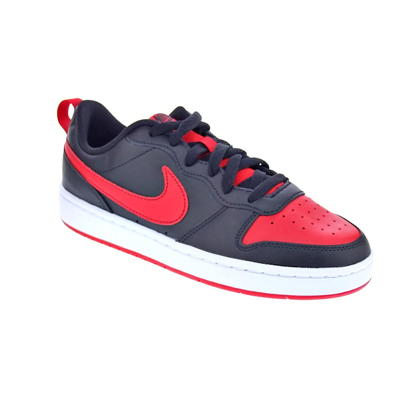 Zapatillas Nike zapatos Niño modelo Court Borought Negro 