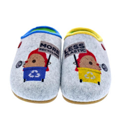 Pantuflas Potatoes zapatos Mujer modelo Gante Gris  2