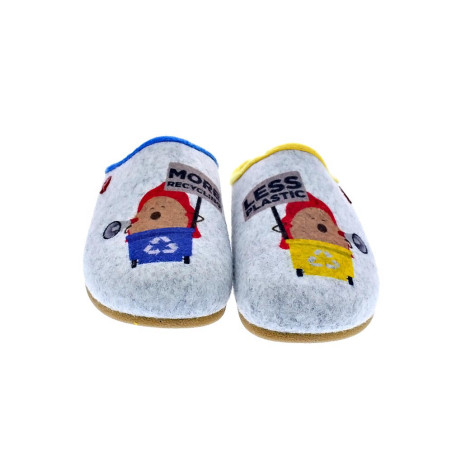 Pantuflas Potatoes zapatos Mujer modelo Gante Gris 