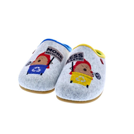 Pantuflas Potatoes zapatos Mujer modelo Gante Gris 