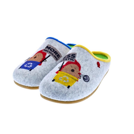 Pantuflas Potatoes zapatos Mujer modelo Gante Gris 