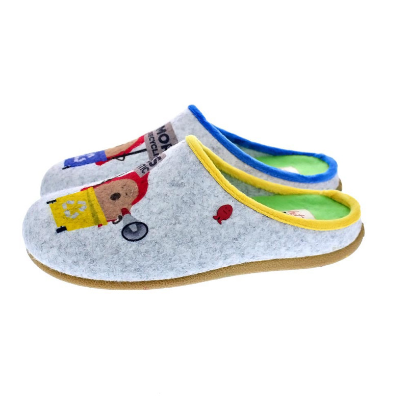 Pantuflas Potatoes zapatos Mujer modelo Gante Gris 