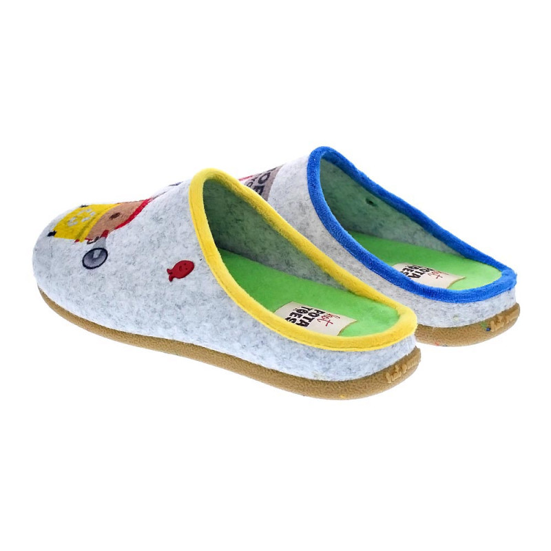 Pantuflas Potatoes zapatos Mujer modelo Gante Gris 