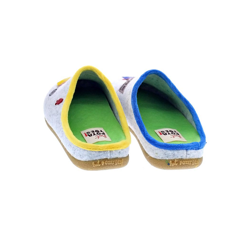 Pantuflas Potatoes zapatos Mujer modelo Gante Gris 