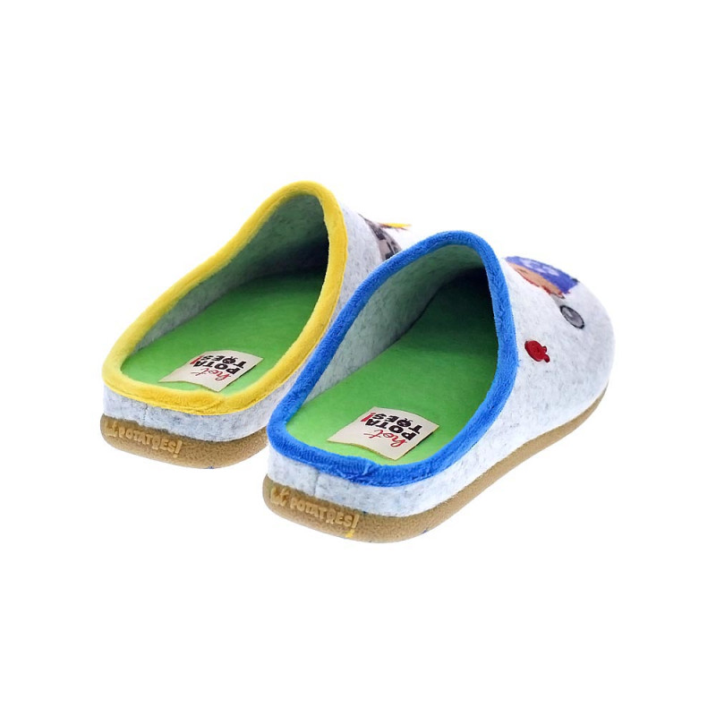 Pantuflas Potatoes zapatos Mujer modelo Gante Gris 
