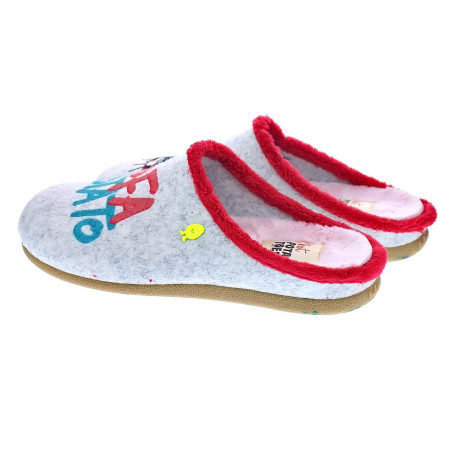 Pantuflas Potatoes zapatos Mujer modelo Ruthen Gris 