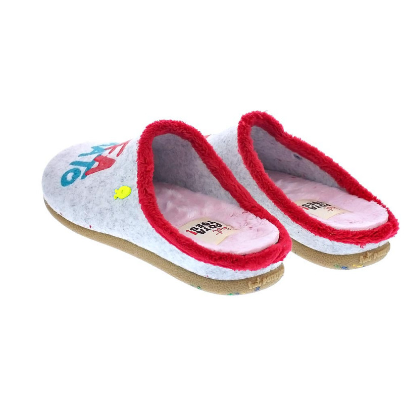 Pantuflas Potatoes zapatos Mujer modelo Ruthen Gris 