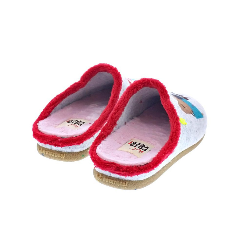 Pantuflas Potatoes zapatos Mujer modelo Ruthen Gris 