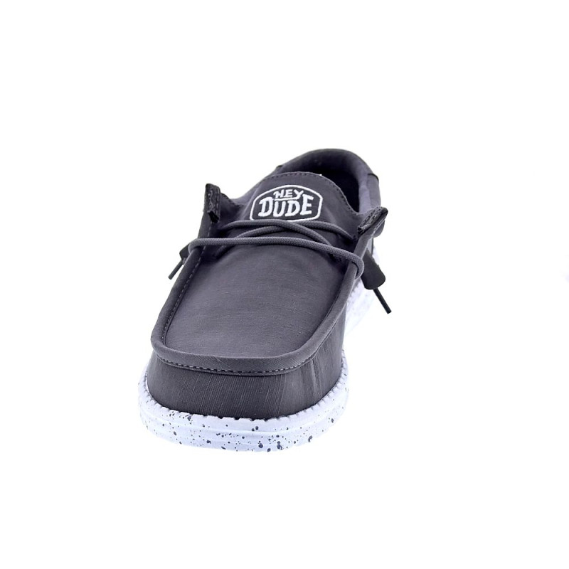 Mocasines Hey Dude zapatos Hombre modelo Wally Slub Gris 