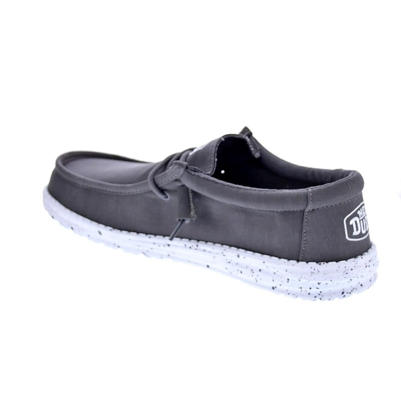Mocasines Hey Dude zapatos Hombre modelo Wally Slub Gris 