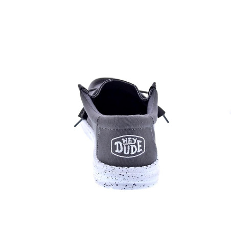 Mocasines Hey Dude zapatos Hombre modelo Wally Slub Gris 