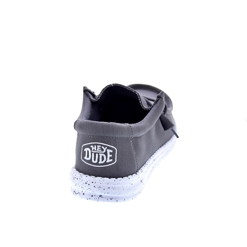 Mocasines Hey Dude zapatos Hombre modelo Wally Slub Gris 