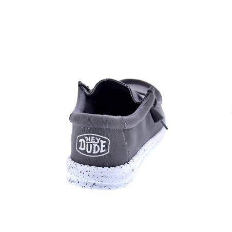 Mocasines Hey Dude zapatos Hombre modelo Wally Slub Gris 