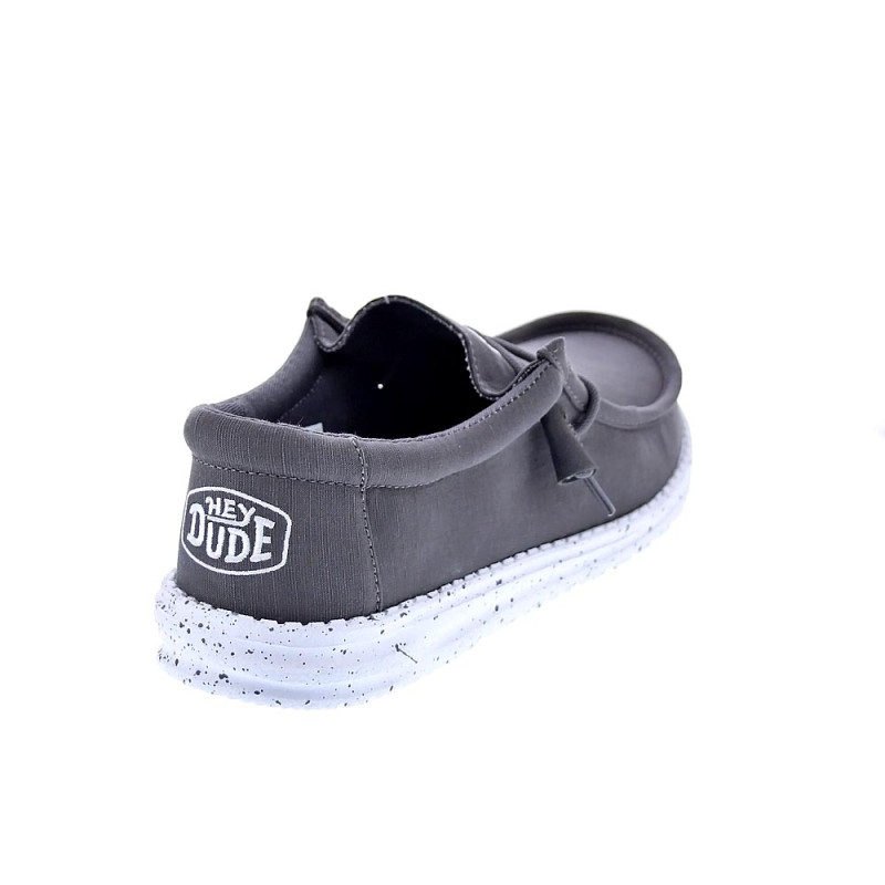 Mocasines Hey Dude zapatos Hombre modelo Wally Slub Gris 