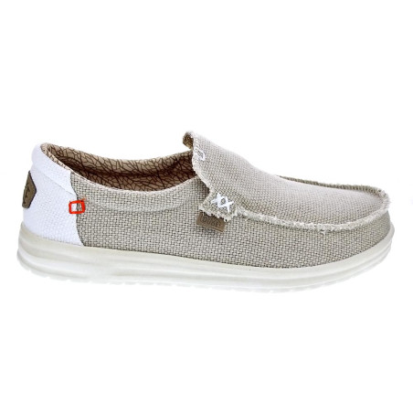 Mocasines Hey Dude zapatos Hombre modelo Mikka Braided Beige 