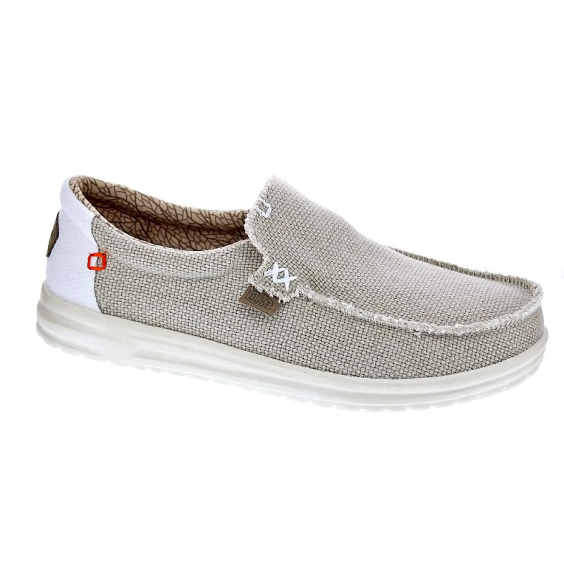 Mocasines Hey Dude zapatos Hombre modelo Mikka Braided Beige 