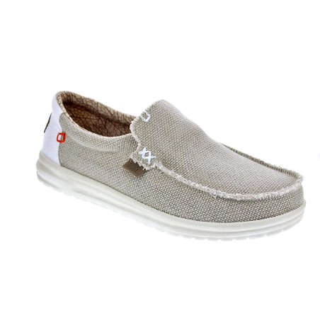 Mocasines Hey Dude zapatos Hombre modelo Mikka Braided Beige 