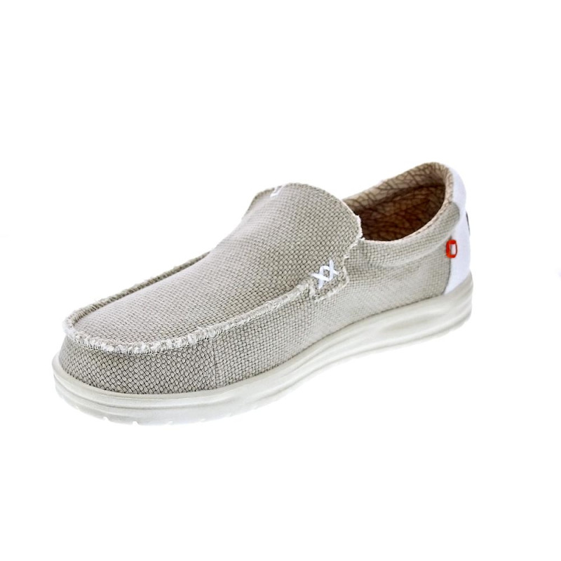 Mocasines Hey Dude zapatos Hombre modelo Mikka Braided Beige 