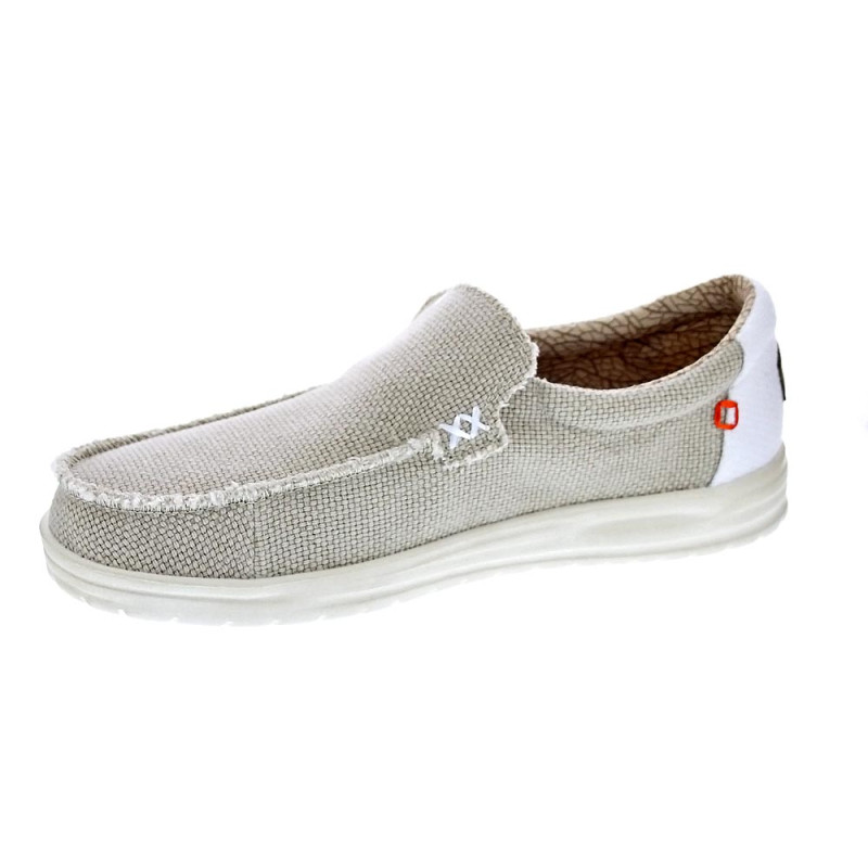 Mocasines Hey Dude zapatos Hombre modelo Mikka Braided Beige 