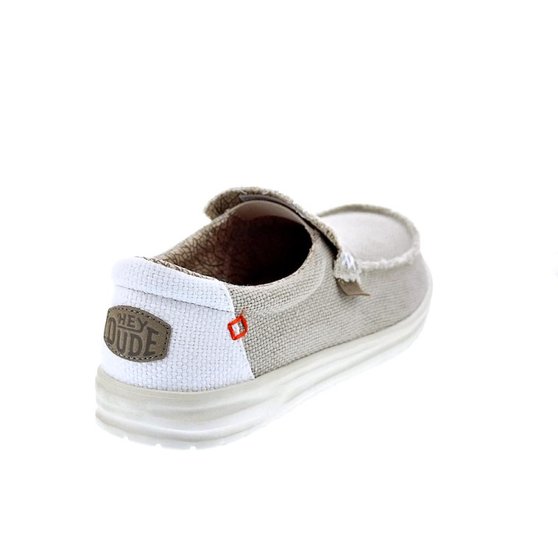 Mocasines Hey Dude zapatos Hombre modelo Mikka Braided Beige 