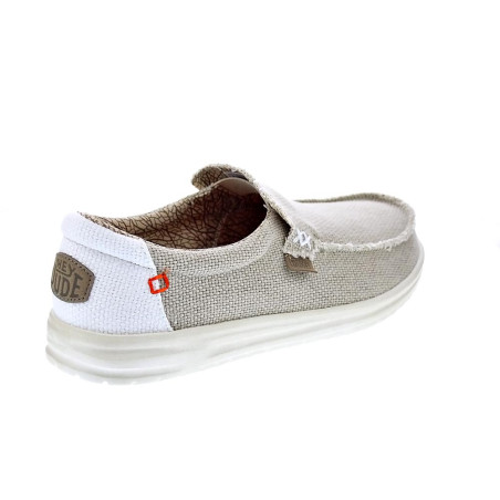 Mocasines Hey Dude zapatos Hombre modelo Mikka Braided Beige 
