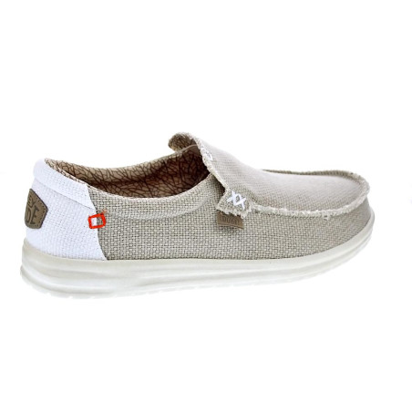 Mocasines Hey Dude zapatos Hombre modelo Mikka Braided Beige 