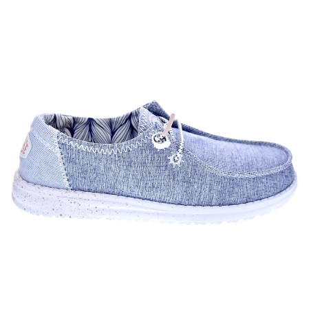 Mocasines Hey Dude zapatos Mujer modelo Wendy Star Azul 