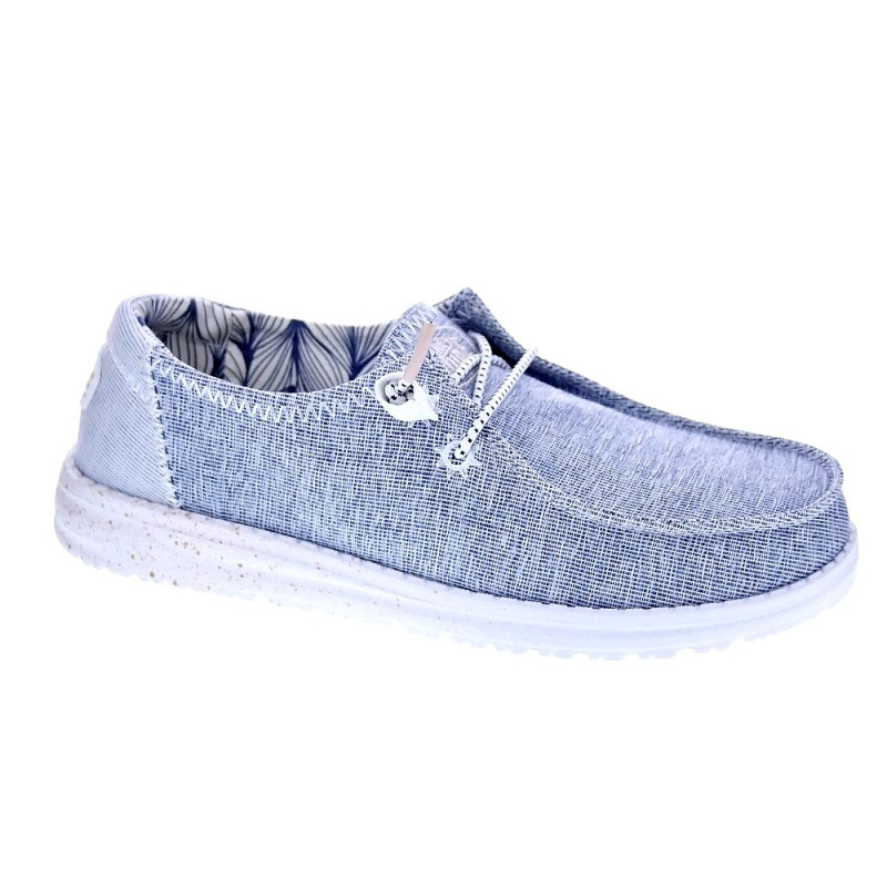 Mocasines Hey Dude zapatos Mujer modelo Wendy Star Azul 