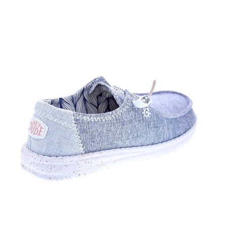 Mocasines Hey Dude zapatos Mujer modelo Wendy Star Azul 