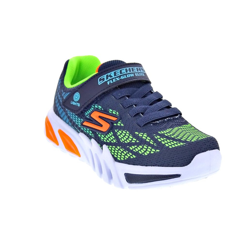 Zapatillas Skechers zapatos Niño modelo Flex Glow Azul 