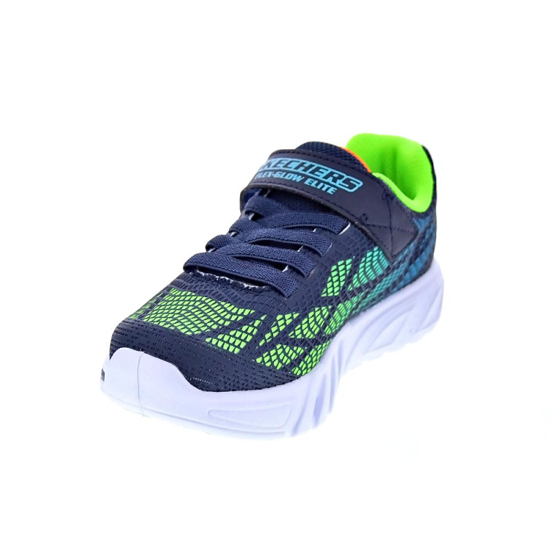 Zapatillas Skechers zapatos Niño modelo Flex Glow Azul 