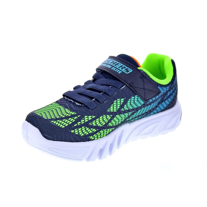 Zapatillas Skechers zapatos Niño modelo Flex Glow Azul 
