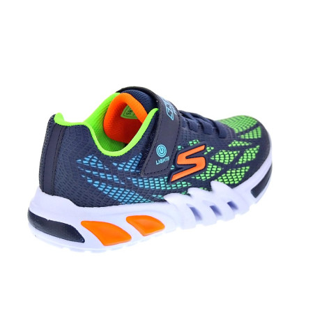 Zapatillas Skechers zapatos Niño modelo Flex Glow Azul 