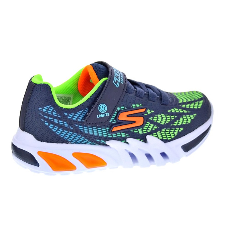 Zapatillas Skechers zapatos Niño modelo Flex Glow Azul 