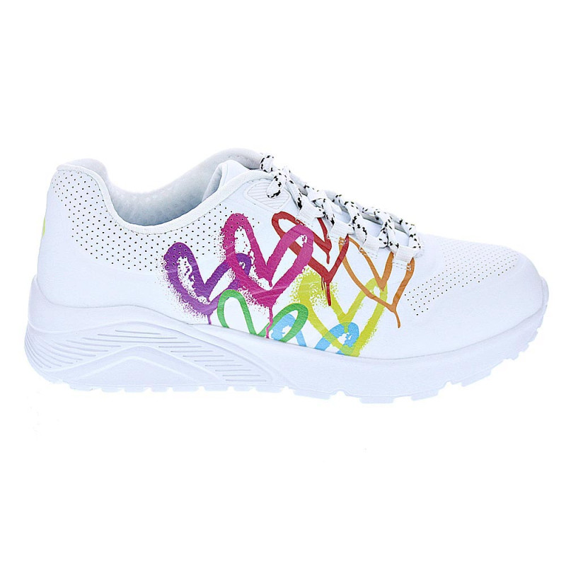 Zapatillas Skechers zapatos Niña modelo Uno Lite Blanco 