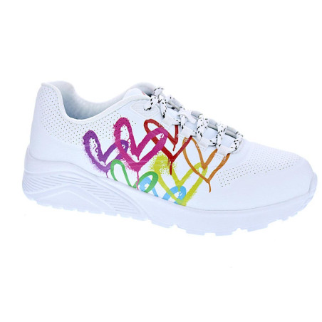 Zapatillas Skechers zapatos Niña modelo Uno Lite Blanco 